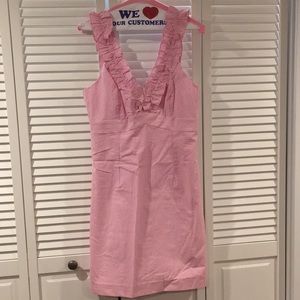 Lilly Pulitzer pink seersucker dress